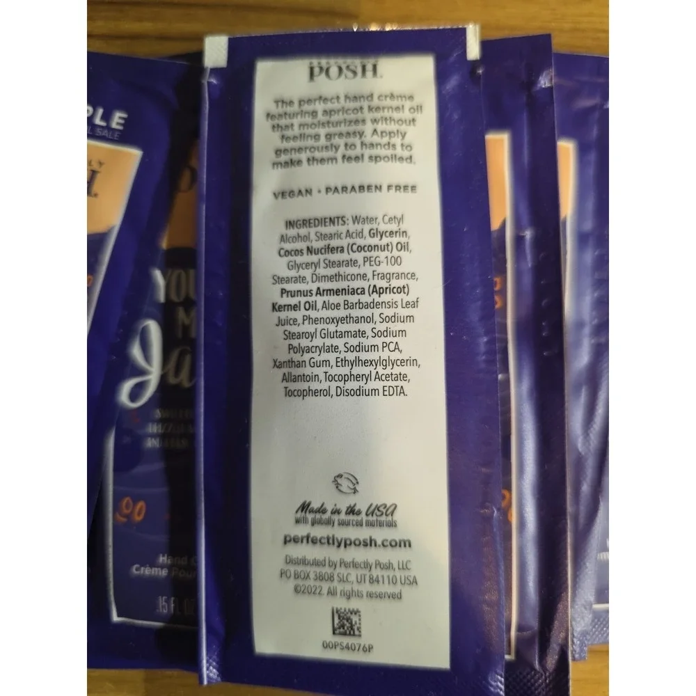 10 Perfectly Posh You're My Jam Hand Cream  Samples New/sealed‎ Creme